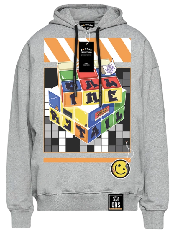 Master Players (Graphic on Front) Hoodie_Front_Orange